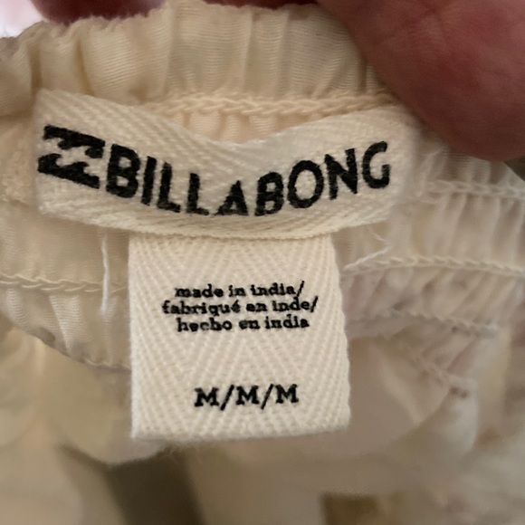 Billabong Floral Cream BoHo Cottagecore Maxi Dress Size Medium - Picture 8 of 8